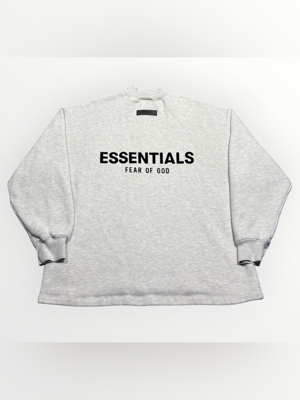 Essentials Fear Of God Logo Crewneck Sweatshirt Grey Size Men’s XS